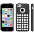 Чехол накладка Hollow Dot TPU Case для iPhone 5C (черный)